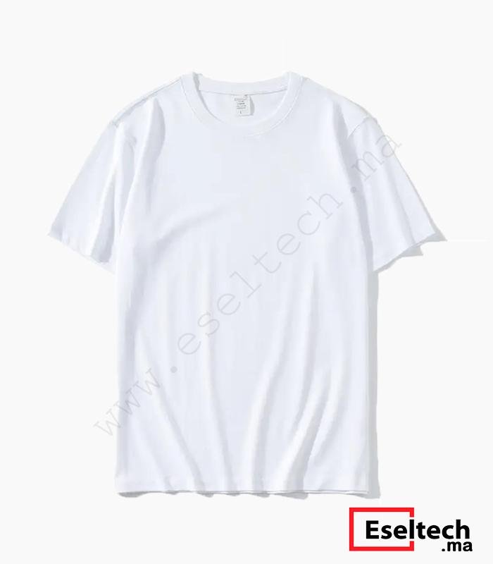 T-shirt vierge blanc