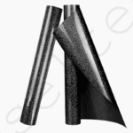 Flex glitter decoupe textile noir