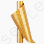 Flex découpe glitter textile doré