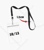 Portes Badges Plastiques A6 & Cordons 1,5 cm