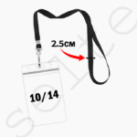 Portes Badges Plastiques A6 & Cordons 1,5 cm