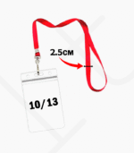 RED Portes Badges Plastiques 10.13 2.5CM