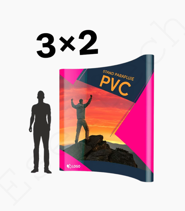 Stand Parapluie Courbe 3×2