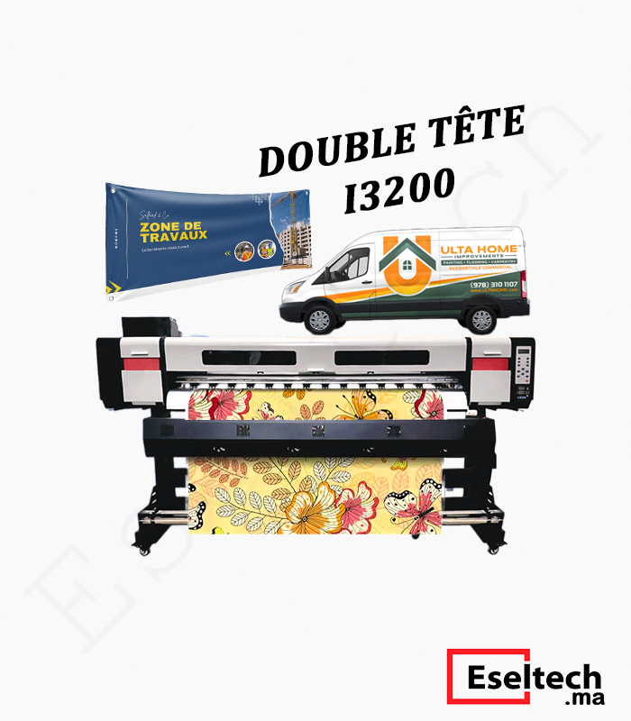 BBBBBBBBBB IMPRIMANTE JET D'ENCRE ÉCO-SOLVANT DOUBLE TÊTE i3200