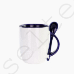 Mugs Sublimation Bicolor Orange Avec Cuillère Intégrée