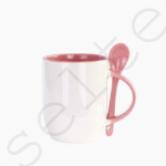 Mugs Sublimation Bicolor Orange Avec Cuillère Intégrée