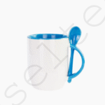 Mugs Sublimation Bicolor Orange Avec Cuillère Intégrée