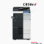 Konica Minolta Bizhub C454e multifunction printer with a control panel and paper trays.