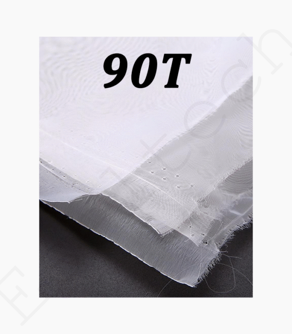 Toile de Sérigraphie Polyester Blanc 90T - 1.65M x 1M