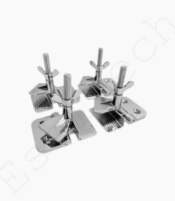 Serre-Cadres Papillon pour Sérigraphie - Lot de 2 Pièces Chromées