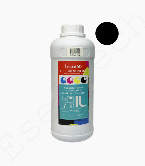 Encre Éco-Solvant Noir 1L Locor Pro Pour Traceurs