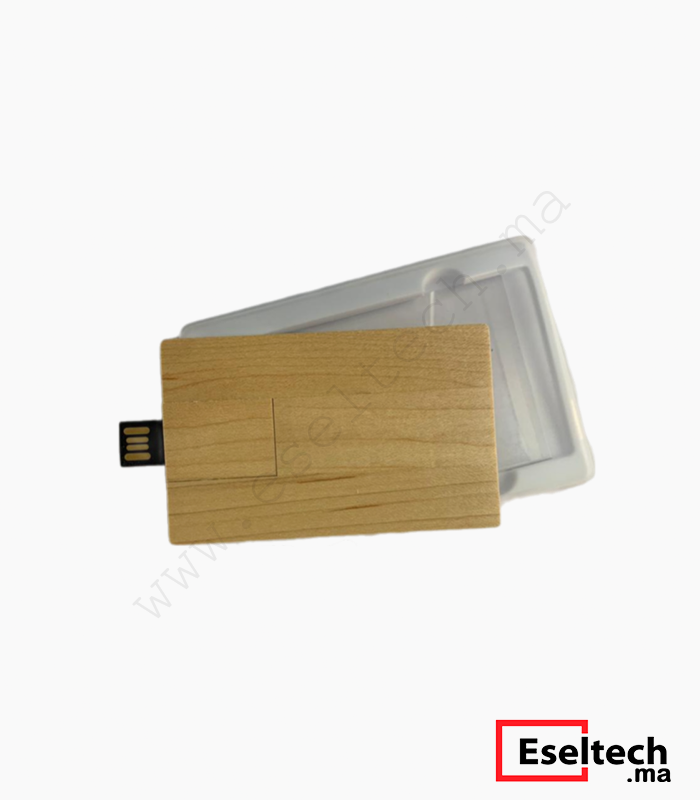 Clés USB Vierge rectangulaire en bois