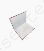 Porte-Attestation Rouge A4 avec Marquage Doré en Arabe – Image 3