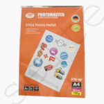 Papier Stickers A4 Autocollant – Haute Qualité pour Imprimante Jet d’Encre (50 Feuilles, 135 g)