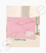 Pochette Plastique A4 Tranbo Bouton Pression – Image 3