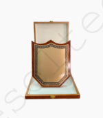 Trophée en Bois avec Plaque Aluminium Sublimation & Finition Feuille Or